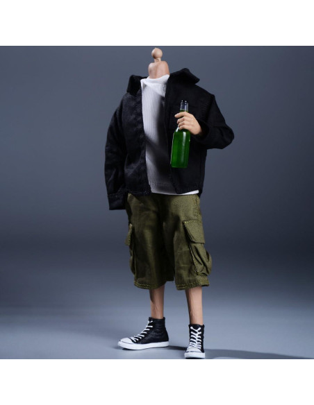 Pantalones de Trabajo Meetoget para Figura 1/12 Verde