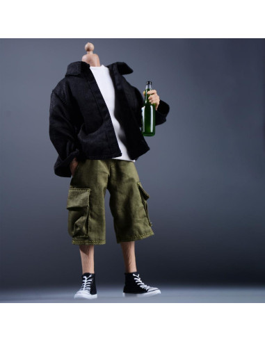 Pantalones de Trabajo Meetoget para Figura 1/12 Verde