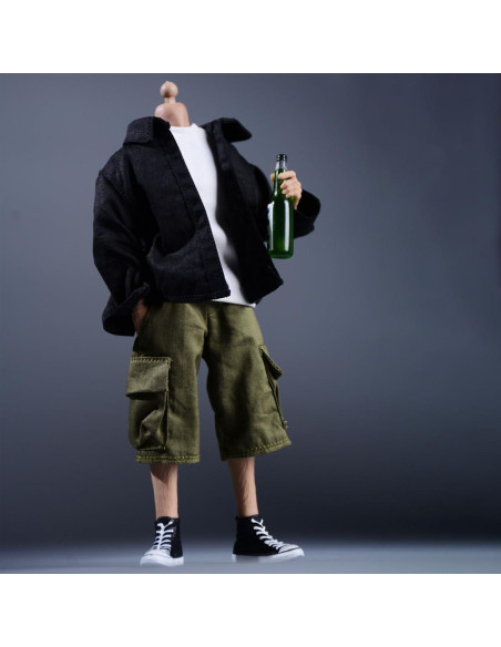 Pantalones de Trabajo Meetoget para Figura 1/12 Verde