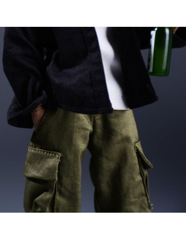 Pantalones de Trabajo Meetoget para Figura 1/12 Verde