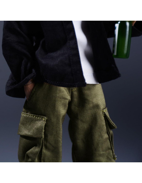 Pantalones de Trabajo Meetoget para Figura 1/12 Verde