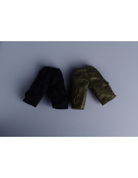 Pantalones de Trabajo Meetoget para Figura 1/12 Verde