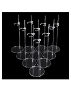 Soportes para Muñecas UCanaan 10 Pcs Transparente 25 cm