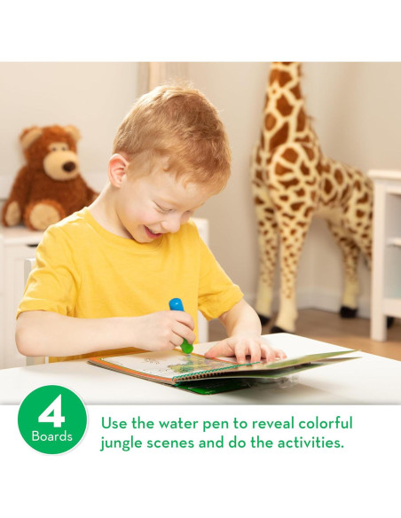 Bloc de Actividades Melissa & Doug Selva Water Wow! 4 Páginas