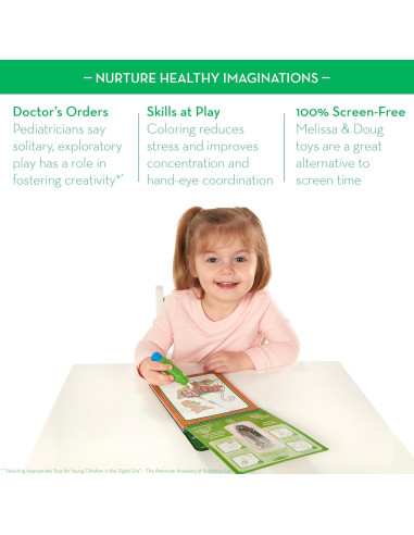 Bloc de Actividades Melissa & Doug Selva Water Wow! 4 Páginas
