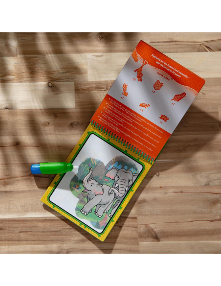 Bloc de Actividades Melissa & Doug Selva Water Wow! 4 Páginas