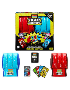 Juego de Cartas Rock 'Em Sock 'Em Robots Mattel 2 Guantes