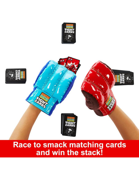 Juego de Cartas Rock 'Em Sock 'Em Robots Mattel 2 Guantes