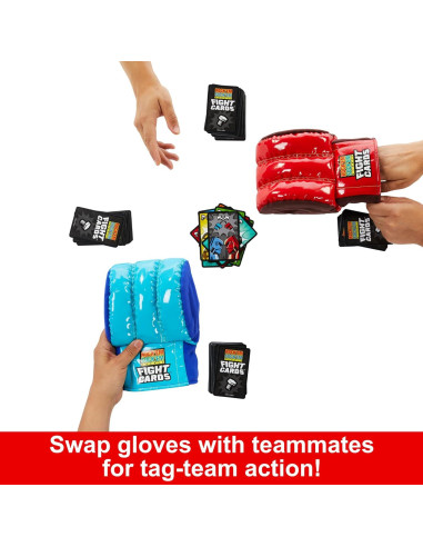 Juego de Cartas Rock 'Em Sock 'Em Robots Mattel 2 Guantes