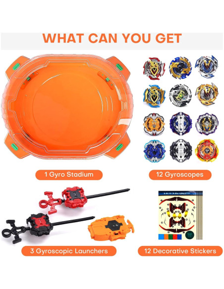 Conjunto de Espadas COCOFOX 12 Tops 3 Lanzadores Estadio