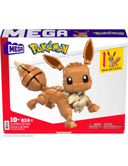 Set de Construcción Mega Construx Jumbo Eevee 824 Piezas
