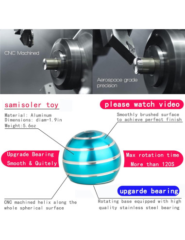Juguete Cinético Antiestrés Samisoler Azul 4.83 cm