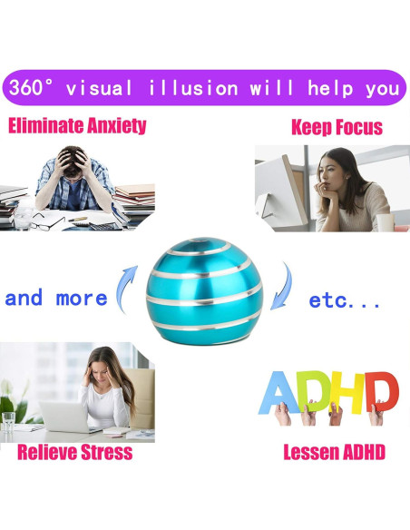 Juguete Cinético Antiestrés Samisoler Azul 4.83 cm