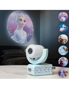 Luz Nocturna LED Projectables Frozen II 6 Imágenes Azul 2