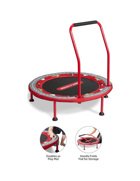 Trampolín 2-en-1 Radio Flyer para Niños con Alfombra