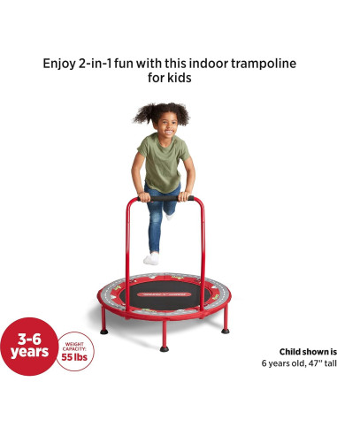 Trampolín 2-en-1 Radio Flyer para Niños con Alfombra