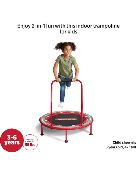 Trampolín 2-en-1 Radio Flyer para Niños con Alfombra