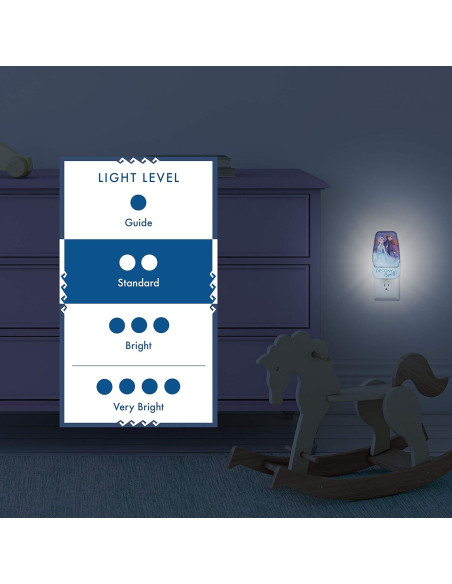 Luz Nocturna LED Disney Frozen 2 - Anna y Elsa, Sensor Luz