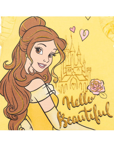 Conjunto camiseta peplum Tiana Disney + pantalones cortos