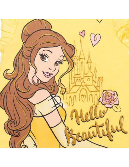 Conjunto camiseta peplum Tiana Disney + pantalones cortos