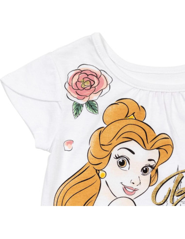 Conjunto 3 Piezas Niña Disney Princess Moana Falda Tul