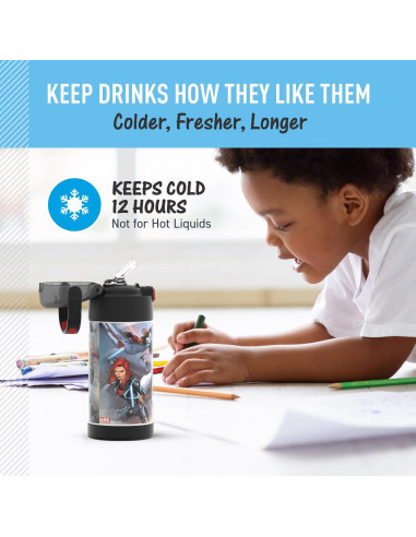 Botella de Agua THERMOS FUNtainer 354ml con Pajilla Avengers