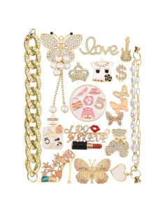 Encantos de Zapato de Metal con Calavera para Mujeres y Niñas