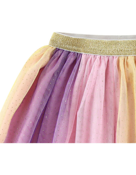 Conjunto Falda y Camiseta Frozen Niñas 2T a 10 Rosa/Púrpura