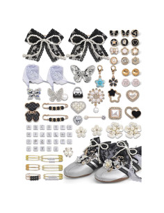 Kit de Charms Negros para Zapatos Yuboo - 246 Piezas DIY