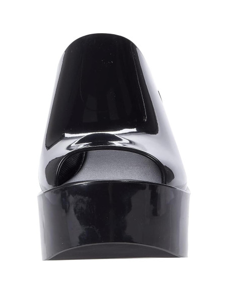 Mule Melissa 32233 Zuecos Abiertos Tacón Grueso Negro