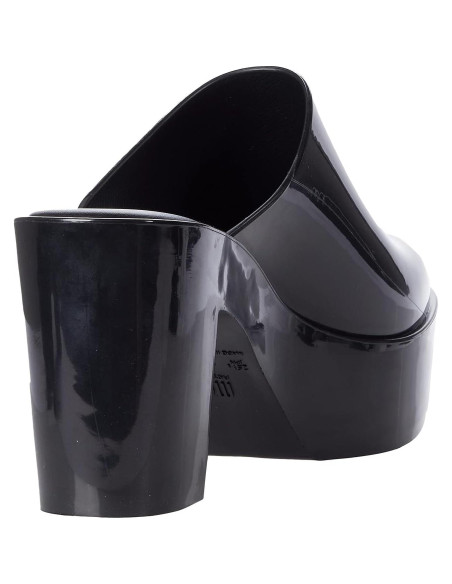 Mule Melissa 32233 Negro Tacón Grueso Vegano 30x27cm