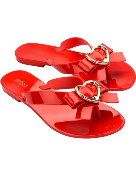 Chanclas Melissa Harmonic Hot Rojo 23x9cm Resistentes