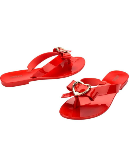 Chanclas Melissa Harmonic Hot Rojo 23x9cm Resistentes