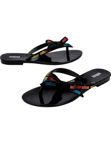 Chanclas Melissa Harmonic M Lover - Negro 23x9x10 cm