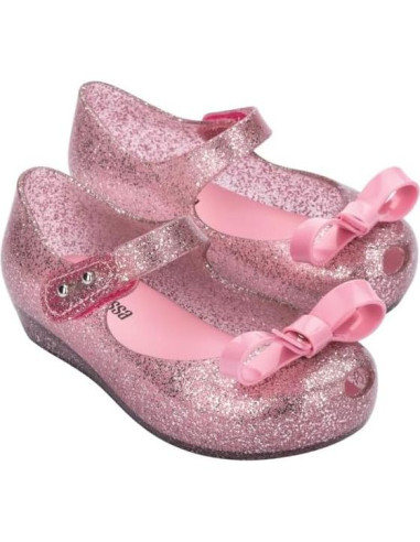 Zapatos Mary Jane Mini Melissa Ultragirl Rosa Brillante