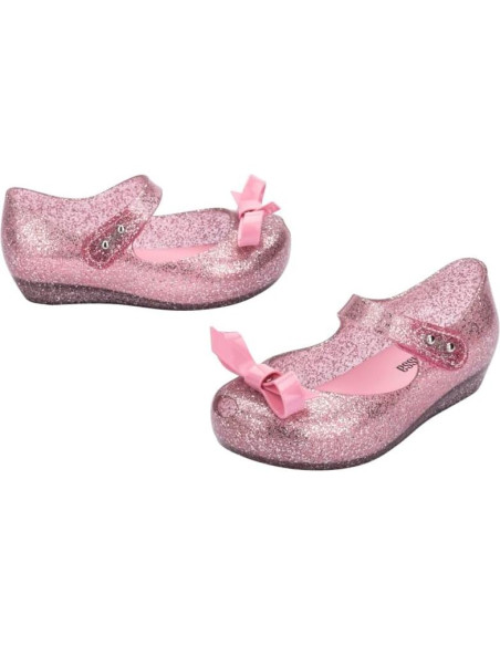 Zapatos Mini Melissa Ultragirl Lazo Rosa 10 Niña Pequeña