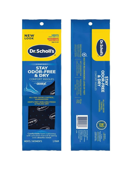 Plantillas Dr. Scholl's Odor-X, Control de Olores, 1 Par