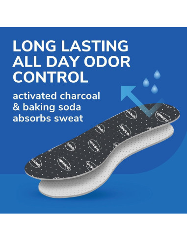 Plantillas Dr. Scholl's Odor-X, Control de Olores, 1 Par