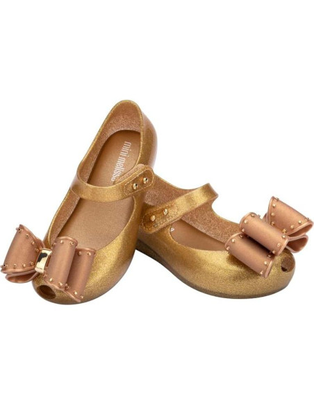 Zapatos Mini Melissa Ultragirl Bow 12 Niña Beige Perlado