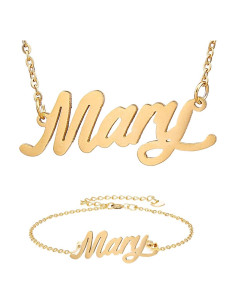 Collar HUAN XUN Te Quiero Mamá Hija 40 cm Oro 18k