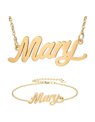 Collar HUAN XUN Te Quiero Mamá Hija 40 cm Oro 18k