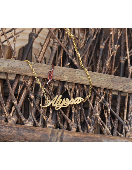 Collar HUAN XUN Te Quiero Mamá Hija 40 cm Oro 18k