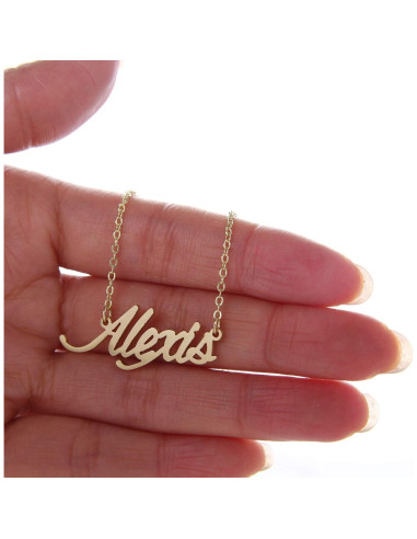 Collar HUAN XUN Te Quiero Mamá Hija 40 cm Oro 18k