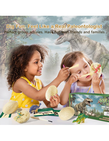 Kit Excavación Dinosaurios - 12 Huevos Rellenos Jiaxin