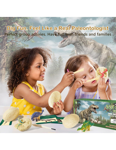 Kit Excavación Dinosaurios - 12 Huevos Rellenos Jiaxin