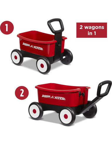 Carro de empuje y tirón Radio Flyer 2 en 1 para 1-4 años