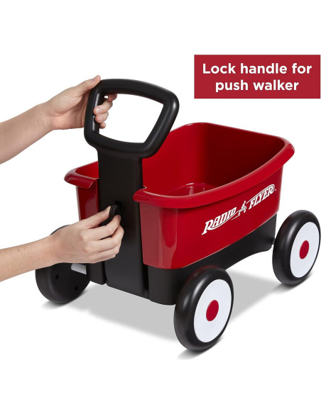 Carro de empuje y tirón Radio Flyer 2 en 1 para 1-4 años