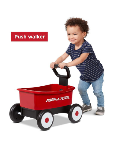 Carro de empuje y tirón Radio Flyer 2 en 1 para 1-4 años
