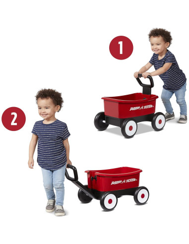 Carro de empuje y tirón Radio Flyer 2 en 1 para 1-4 años
