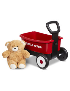 Carrito Andador Radio Flyer 2-en-1 con Oso de Peluche